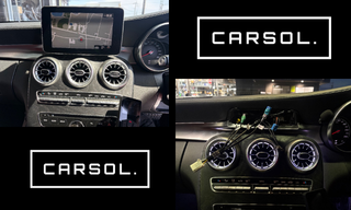 純正モニター状態とアンドロイドナビ取付作業中の様子をまとめた比較画像